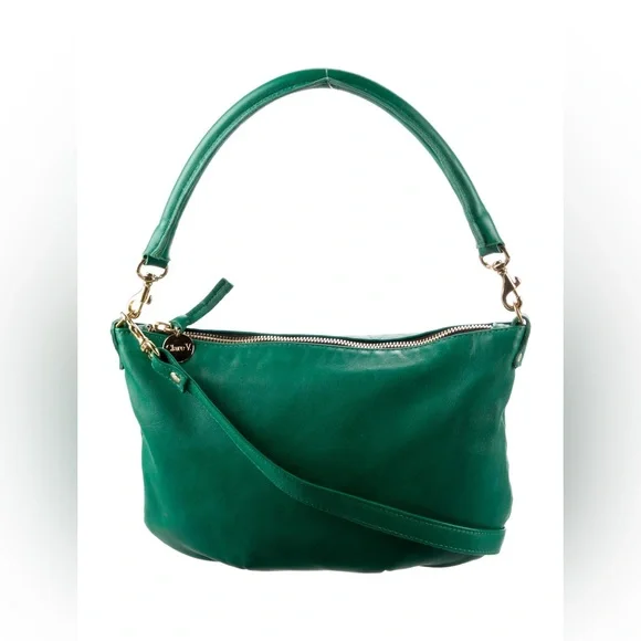 Clare V Petit Moyen in Emerald - Picture 6 of 9